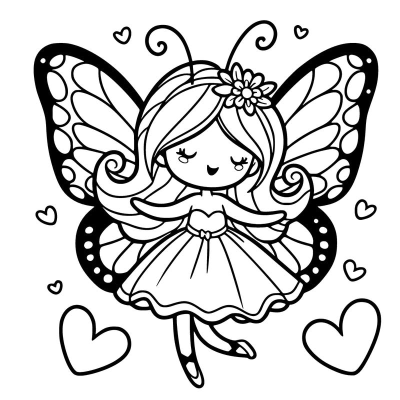 butterfly fairy in love