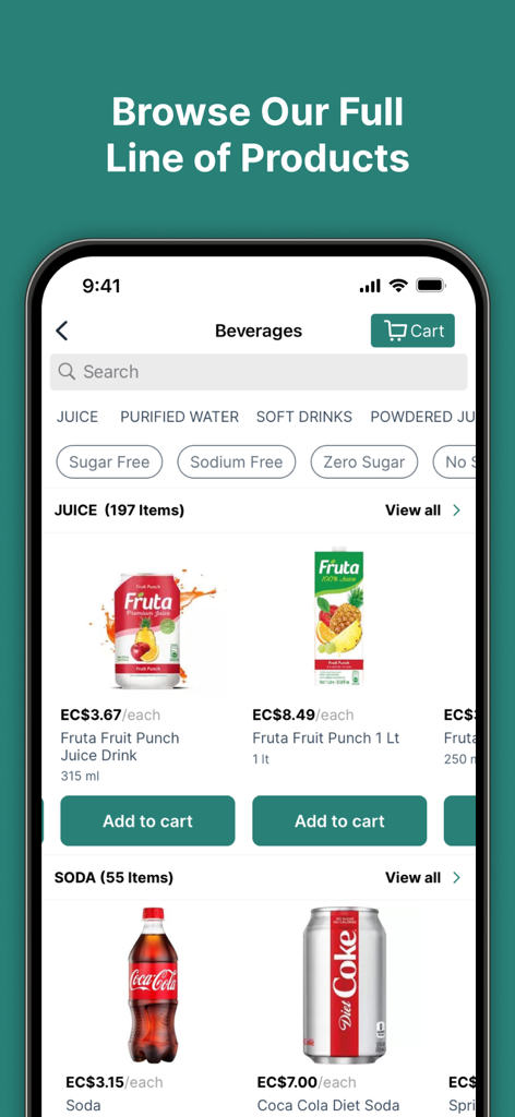 Real Value IGA Online Store - Real Value IGA Online Store mobile app beverage category browsing