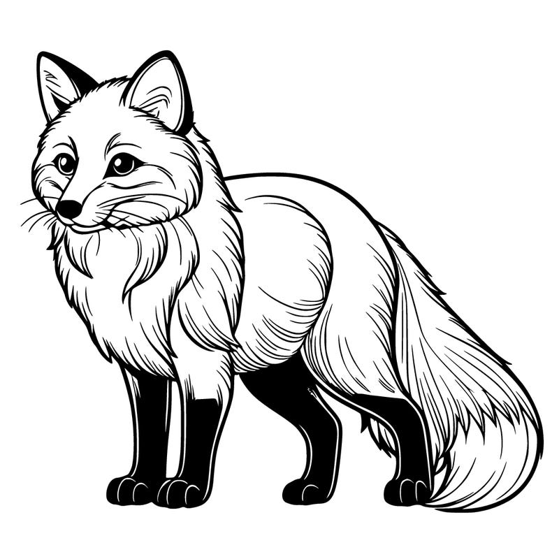 a realistic fox