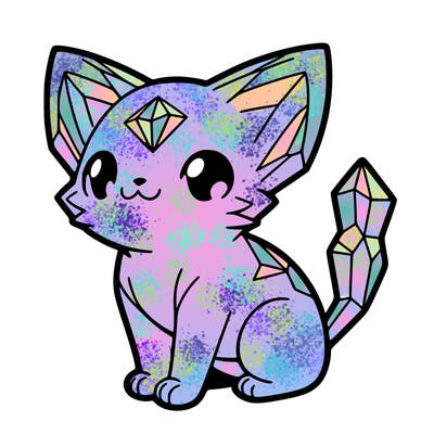crystal kitten