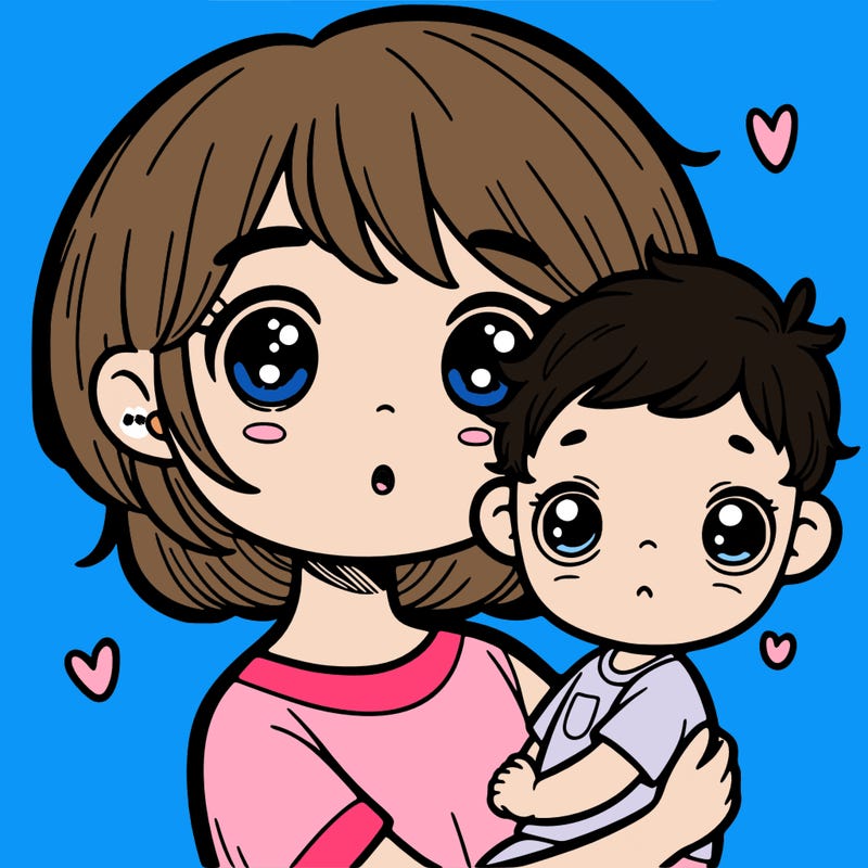 super cute baby girl being held by her big sister with short hair