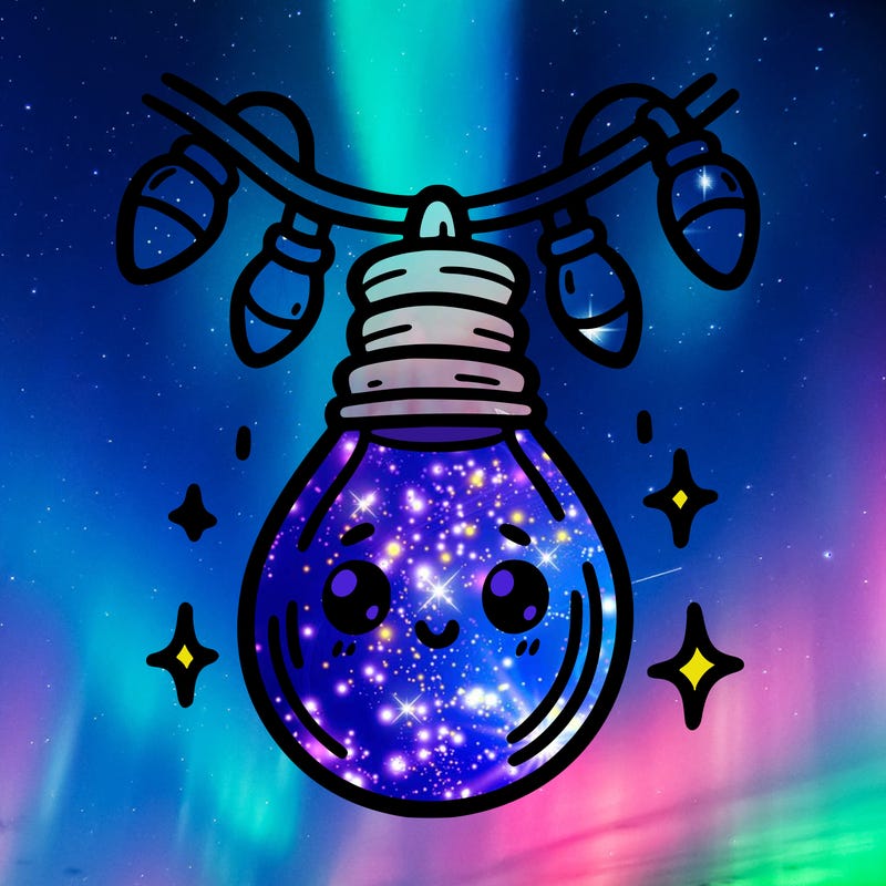 small bulb of a garland