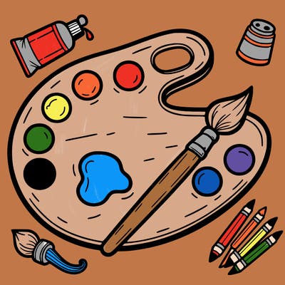 artist paint palette