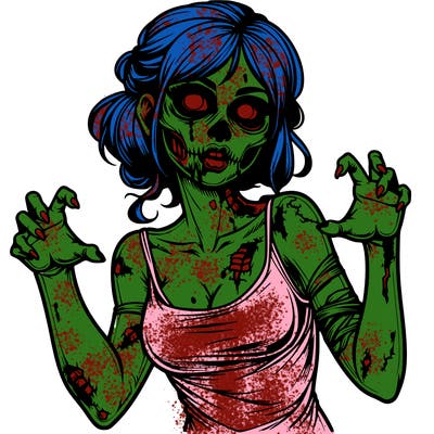 realistic zombie girl