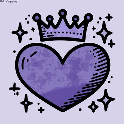 heart with crown