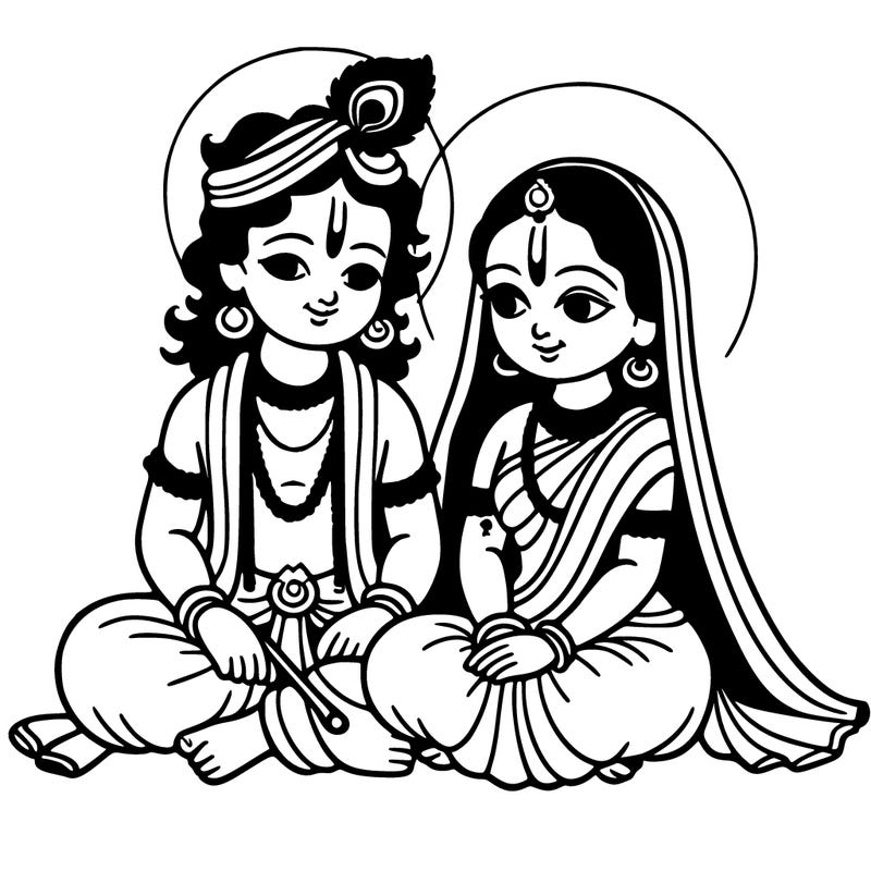 radha and krishna