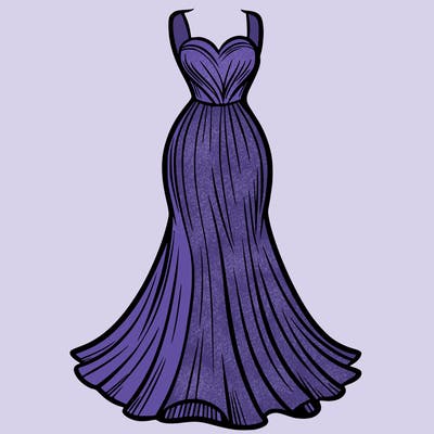 attractive long fashion dress