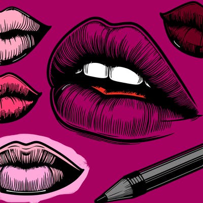 realistic  lips