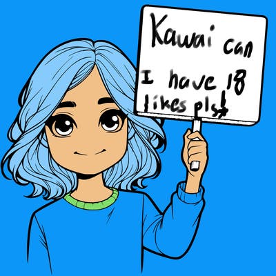 realistic girl holding up a sign