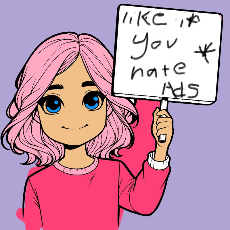 realistic girl holding up a sign