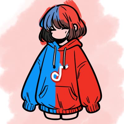 girl in baggy sweat shirt