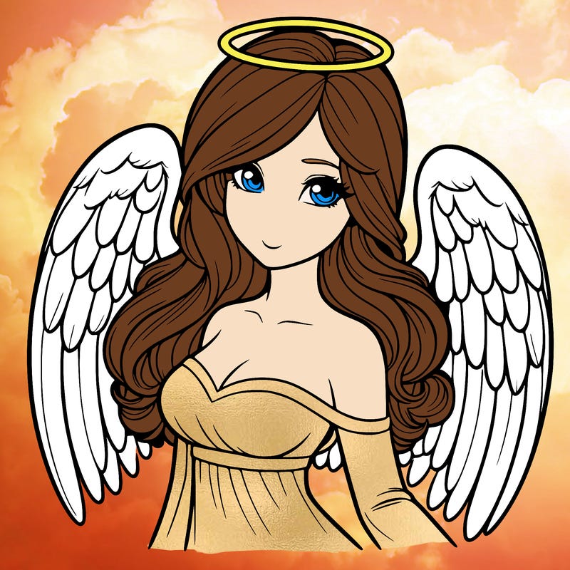 realistic female angel