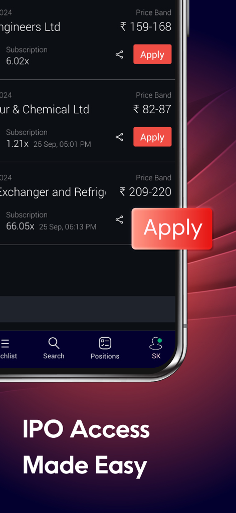 Nuvama: Live Share Trading App - Nuvama app interface for easy IPO investment and bidding