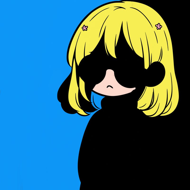 sad girl with glasses in a sweater