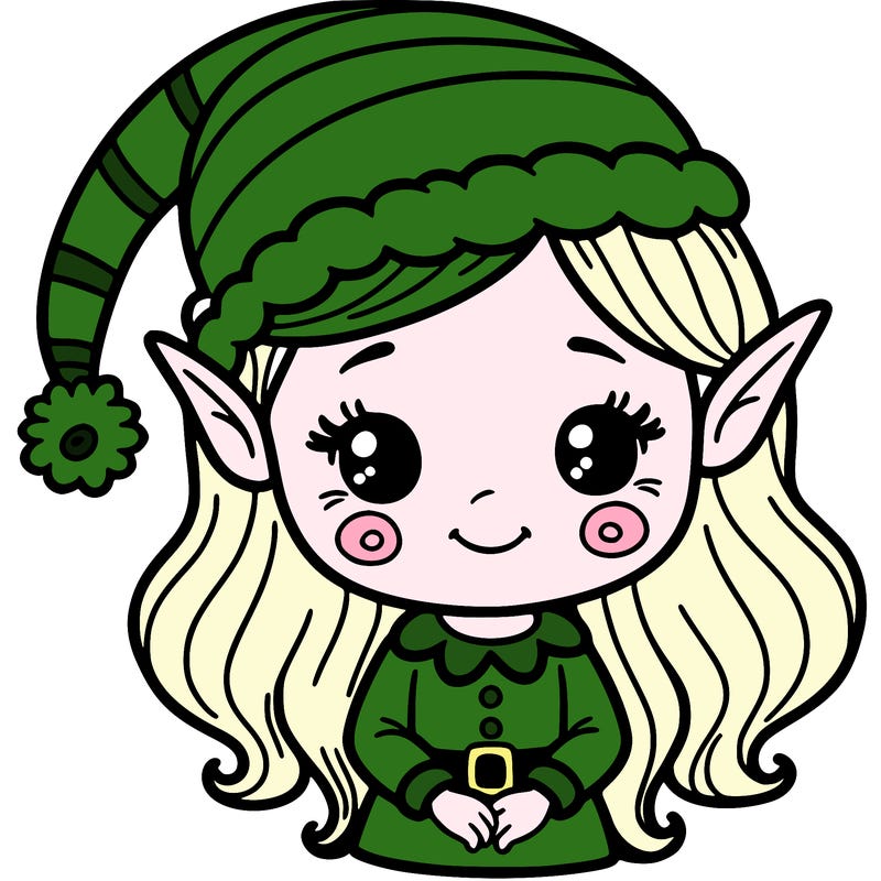 christmas elf girl