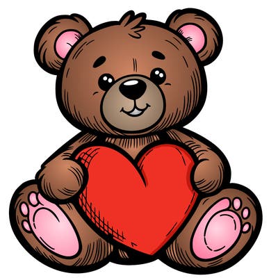 teddy bear a heart