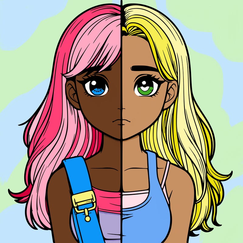 realistic girl split