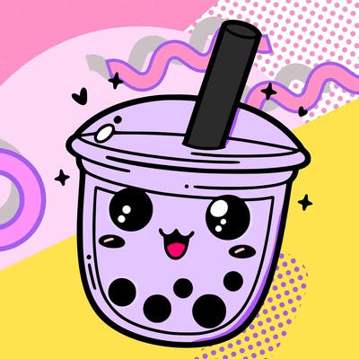asthetic boba tea