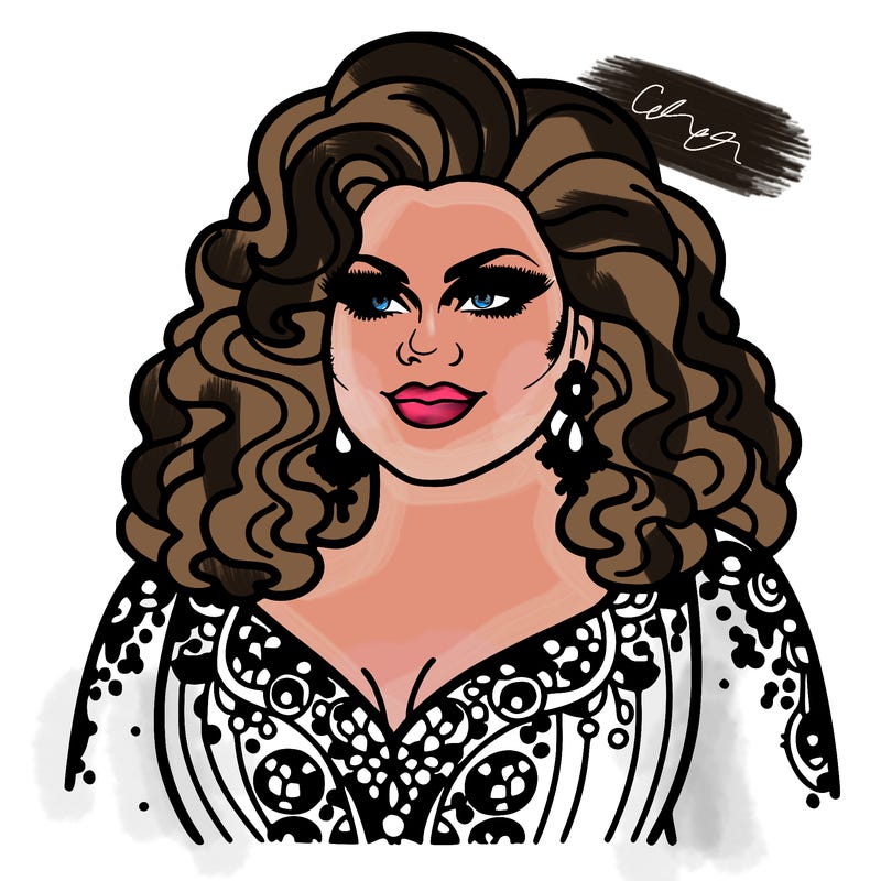 realistic plus size drag queen