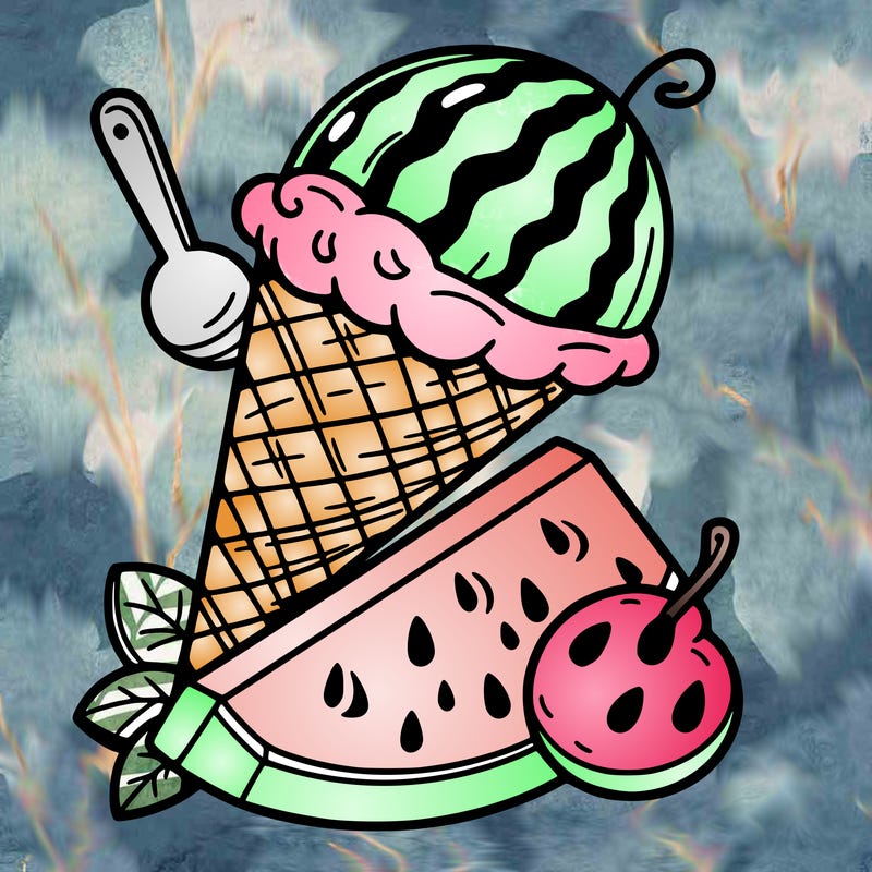 watermelon ice cream