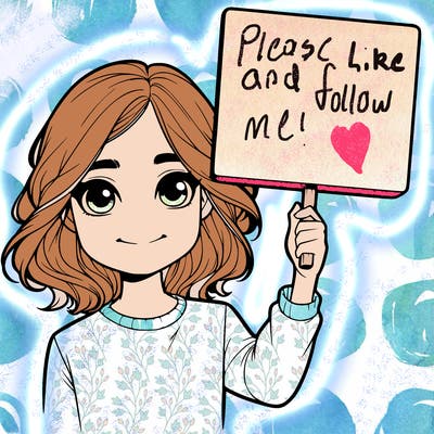 realistic girl holding up a sign