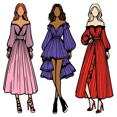 fashion models dresses