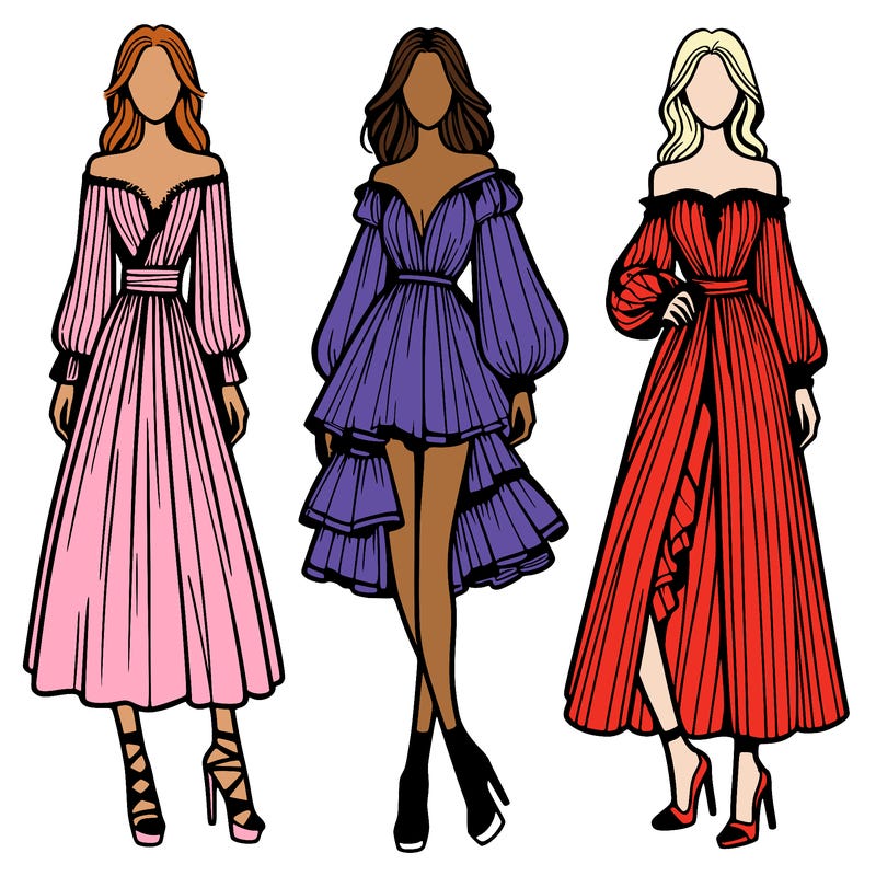 fashion models dresses