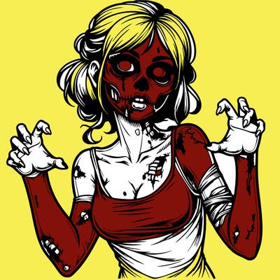 realistic zombie girl