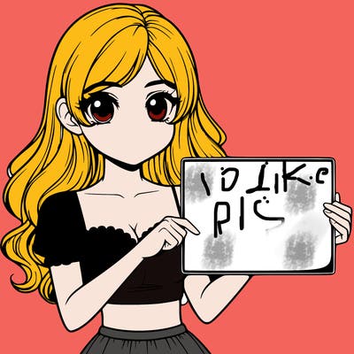realistic pretty girl holding blank sign
