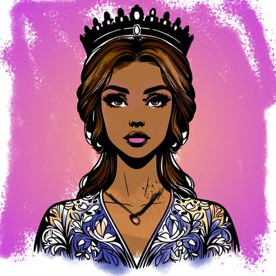 realistic beautiful queen