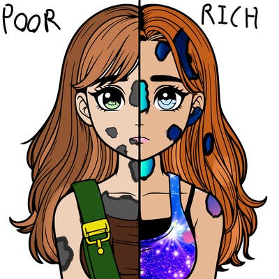 realistic girl split