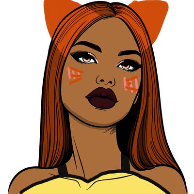 realistic woman with full lips