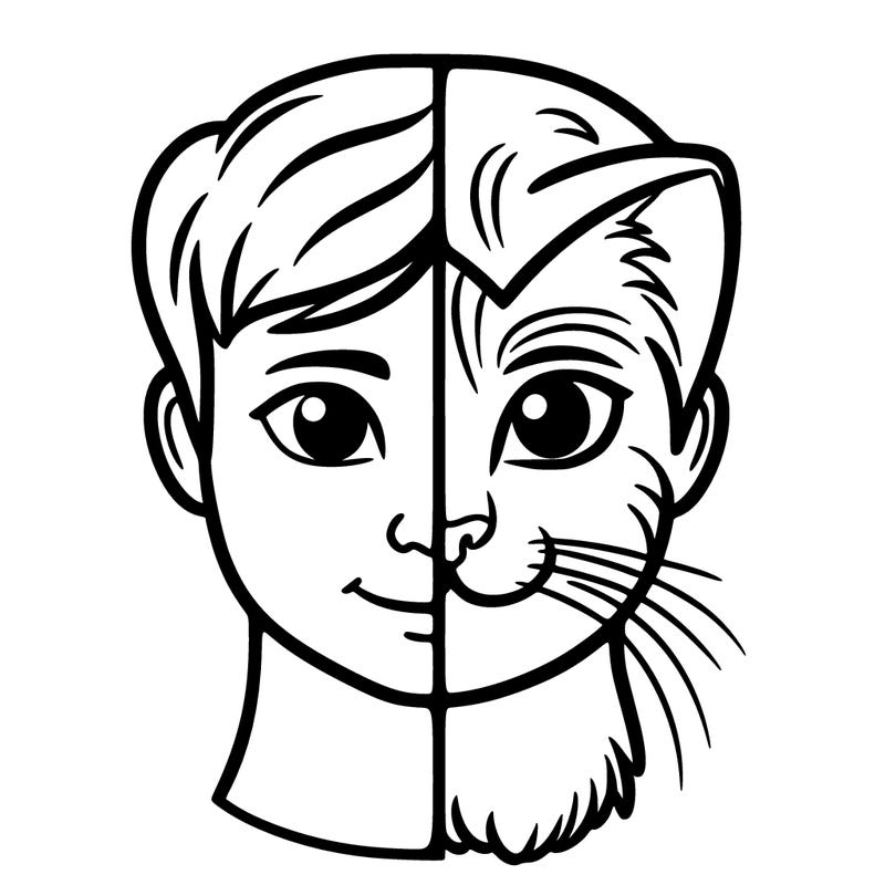 half human, half cat