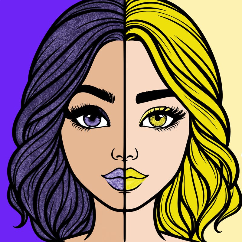 realistic girl split half