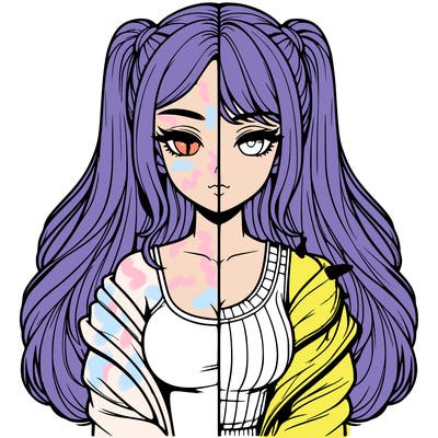 realistic girl split