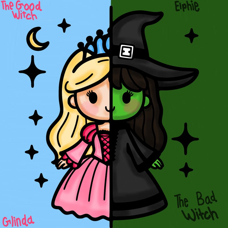 split princess and witch
