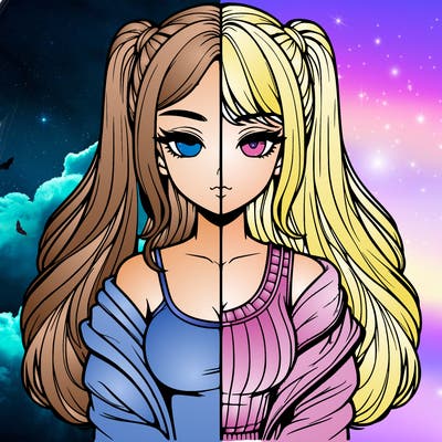 realistic girl split
