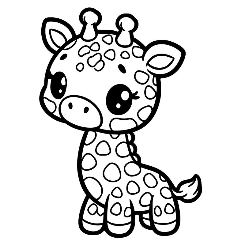 super duper cute giraffe