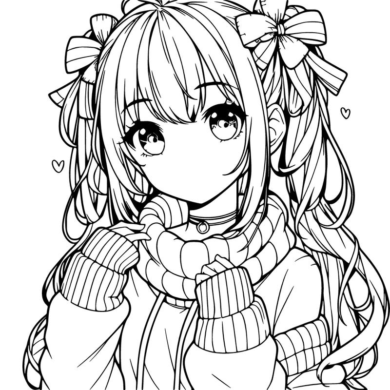 cute anime realistic girl