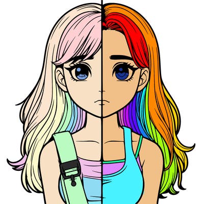 realistic girl split