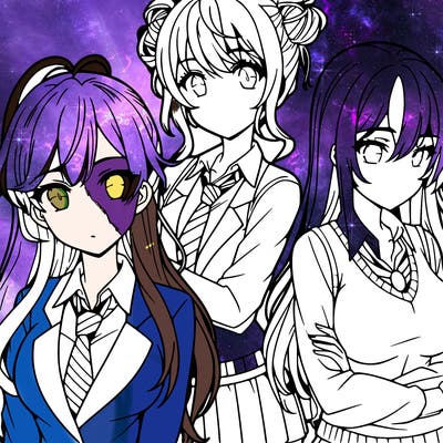 anime girls teenagers