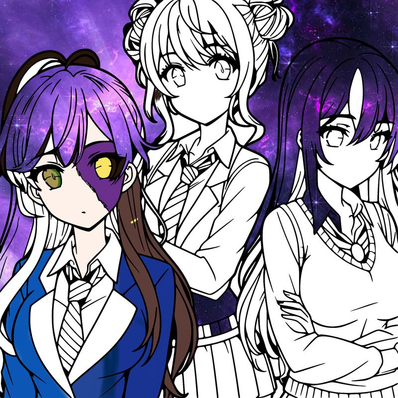 anime girls teenagers