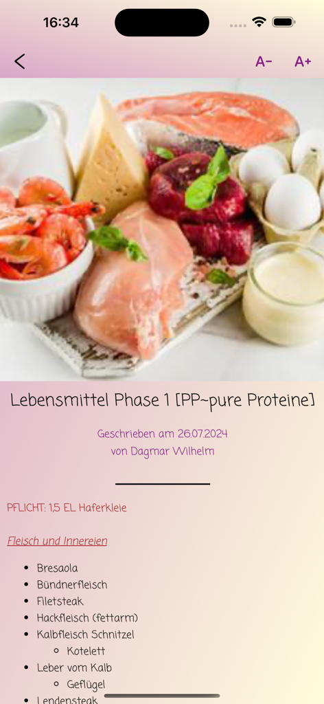 A list of pure protein foods allowed during phase one of the Dukan diet including meats and eggs