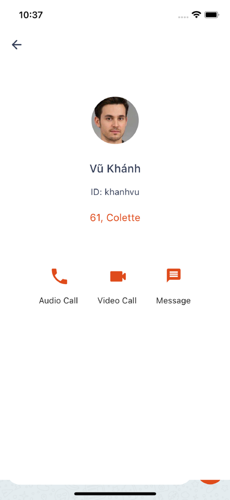 ChatEdu - Page de profil utilisateur dans ChatEdu montrant les options de contact