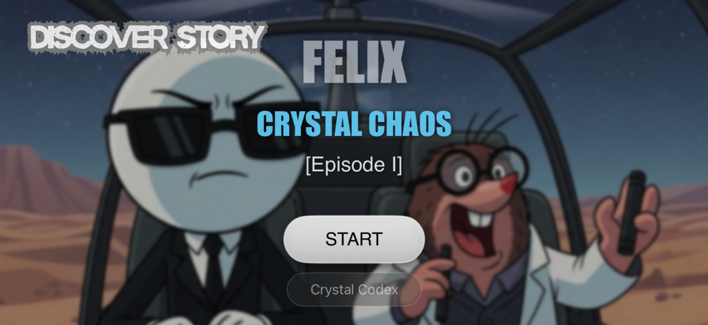 Stickman Escape : Jail Fails - Felix der Stickman in einem Anzug und ein Maulwurf-Wissenschaftler in einem Hubschrauber für Crystal Chaos Episode I