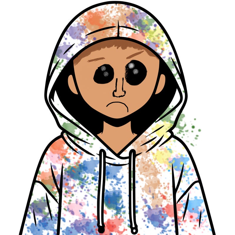 faceless girl in hoodie