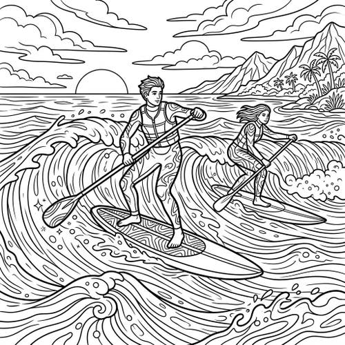 Stand Up Paddle Surfers