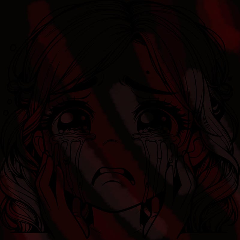 realistic crying girl