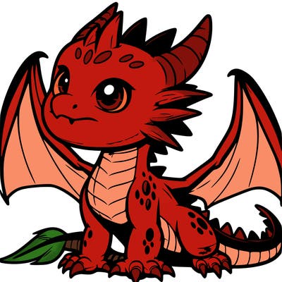 fierce baby night dragon