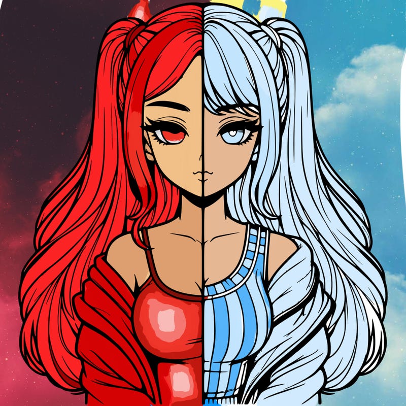 realistic girl split